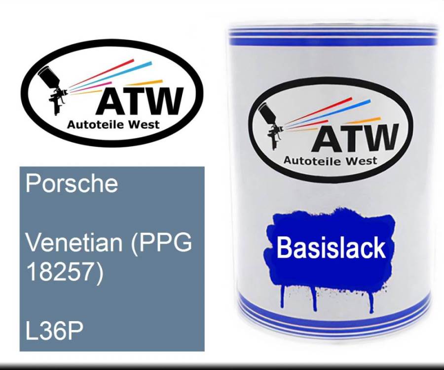 Porsche, Venetian (PPG 18257), L36P: 500ml Lackdose, von ATW Autoteile West.